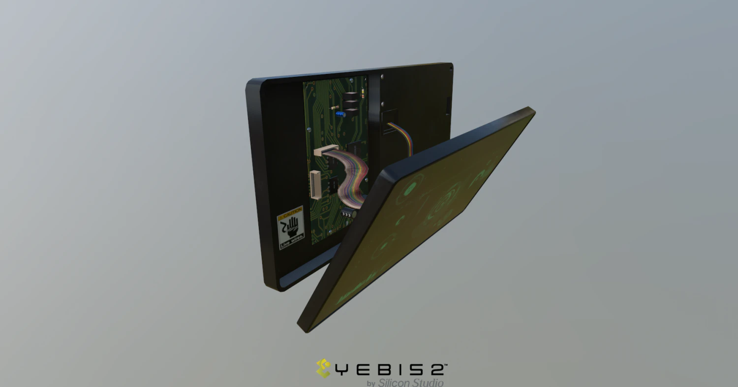 破損したSFディスプレイスキャナー 3Dモデル .c4d .max .obj .3ds .fbx .stl .blend 