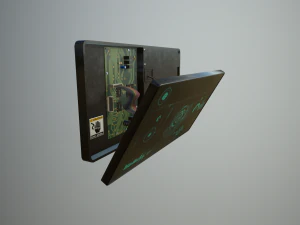破損したSFディスプレイスキャナー 3Dモデル