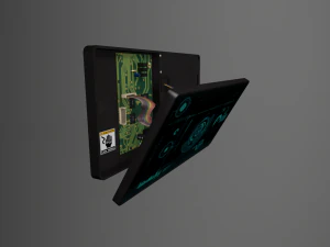 破損したSFディスプレイスキャナー 3Dモデル