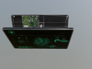 damaged sci-fi display scanner Modelo 3D