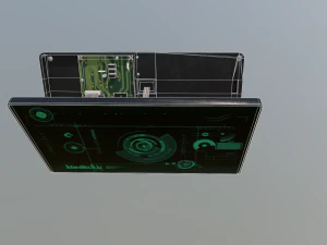 破損したSFディスプレイスキャナー 3Dモデル