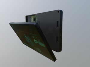 damaged sci-fi display scanner Modelo 3D