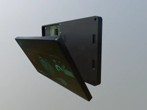 破損したSFディスプレイスキャナー 3Dモデル