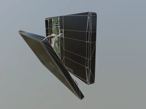 破損したSFディスプレイスキャナー 3Dモデル