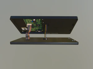 破損したSFディスプレイスキャナー 3Dモデル