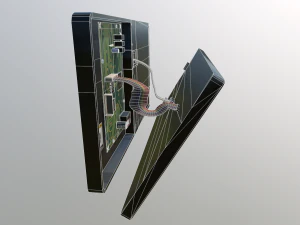 破損したSFディスプレイスキャナー 3Dモデル