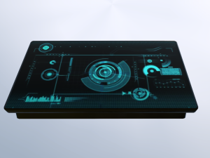 damaged sci-fi display scanner Modelo 3D