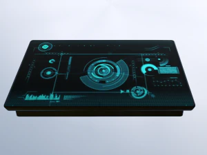 破損したSFディスプレイスキャナー 3Dモデル