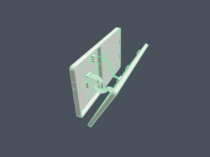 破損したSFディスプレイスキャナー 3Dモデル