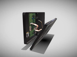 破損したSFディスプレイスキャナー 3Dモデル