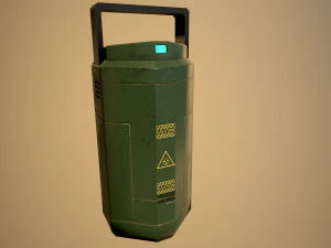 kolba przechowawcza science fiction Model 3D