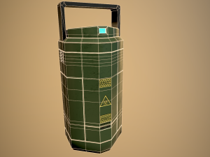 sci fi containment flask 3D Модель