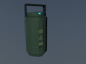sci fi containment flask 3D Модель