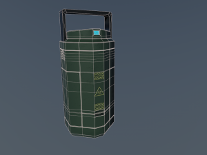 sci fi containment flask 3D Модель