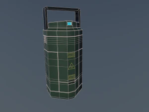 sci fi containment flask 3D Model