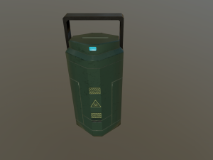 sci fi containment flask 3D Модель
