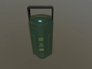 sci fi containment flask 3D Model