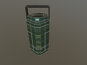 sci fi containment flask 3D Модель