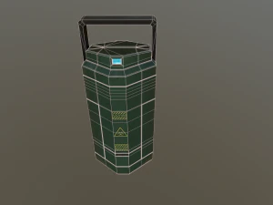 sci fi containment flask 3D Model