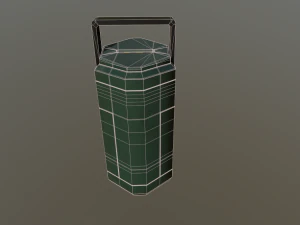 sci fi containment flask 3D Model