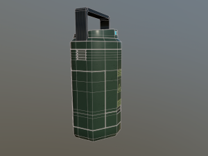 sci fi containment flask 3D Модель