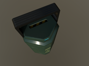 sci fi containment flask 3D Модель