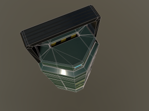 sci fi containment flask 3D Модель