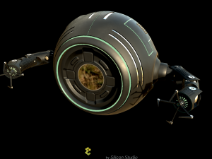 sci-fi repair drone 3D 모델