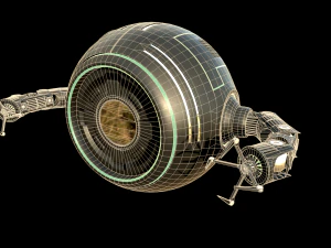 sci-fi repair drone 3D Model