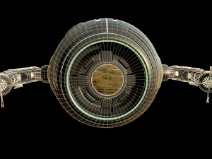 sci-fi repair drone 3D Model