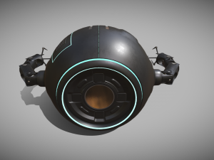 sci-fi repair drone Modèle 3D