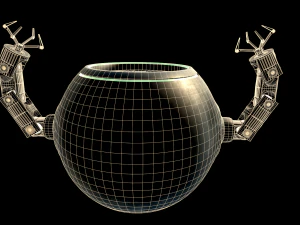 sci-fi repair drone 3D Model