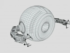 sci-fi repair drone 3D Model