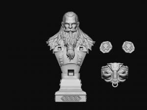 warrior Modelo de Impressão 3D
