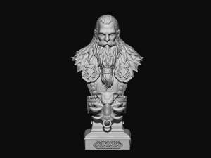 warrior Modelo de Impressão 3D