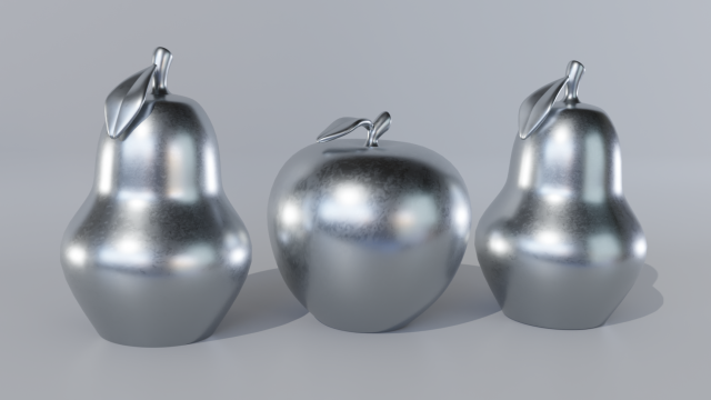 pear and aple 3D Модель .c4d .max .obj .3ds .fbx .stl .blend 