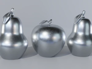 नाशपाती और सेब 3D मॉडल
