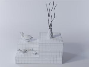central table 3D 模型