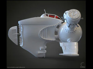 astronave Modello 3D