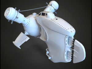 spaceship 3D 模型