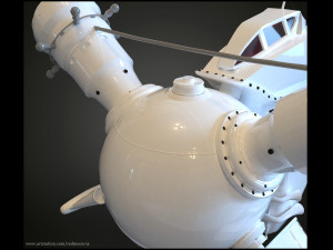 spaceship 3D 模型