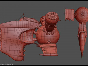 spaceship 3D 模型