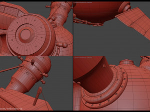 spaceship 3D 模型