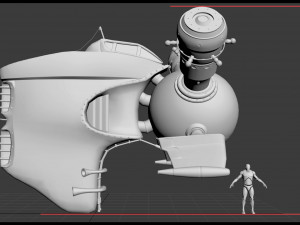 spaceship 3D 模型