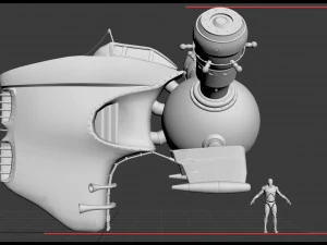 astronave Modello 3D