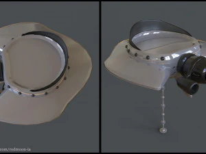 Alien lizard - - spaceboard 3D Model