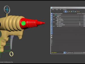 Alien lizard - - spaceboard 3D Model