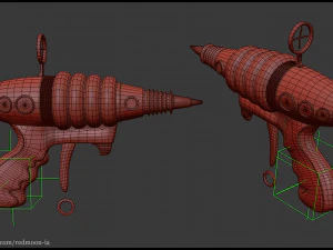 Alien lizard - - spaceboard 3D Model