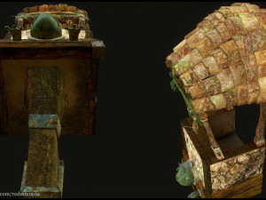 house balcony stylized Modelo 3D