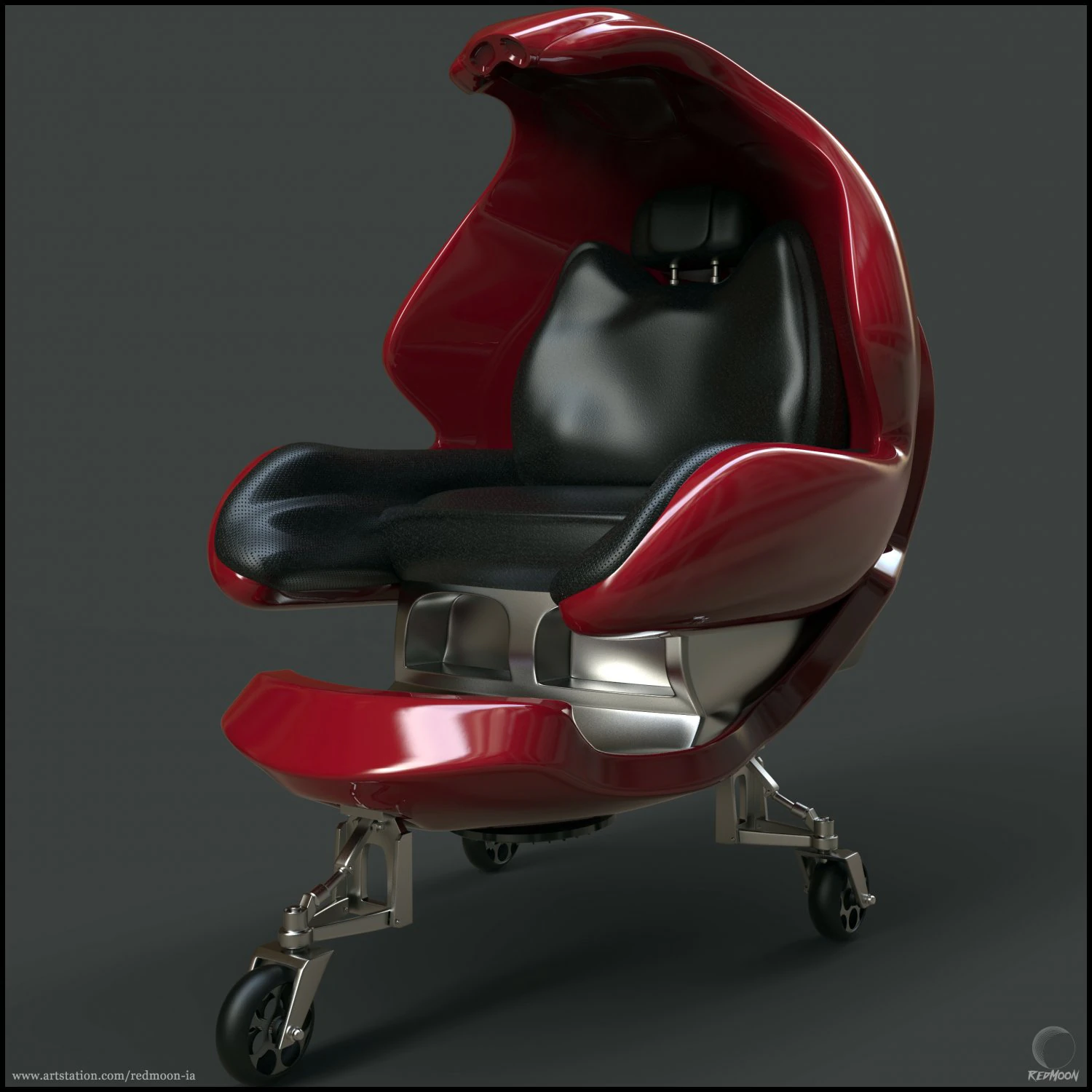 gaming chair design 3D Model .c4d .max .obj .3ds .fbx .stl .blend